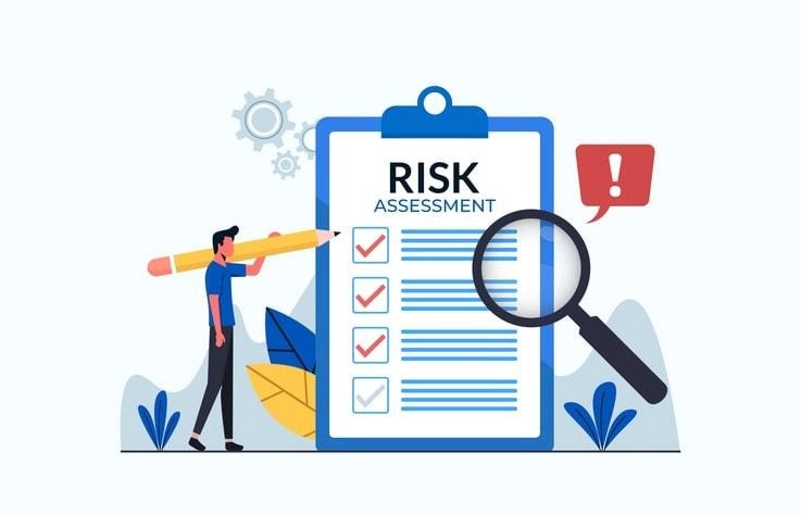 An image depicting potential risks associated with outsourcing, including data security concerns.