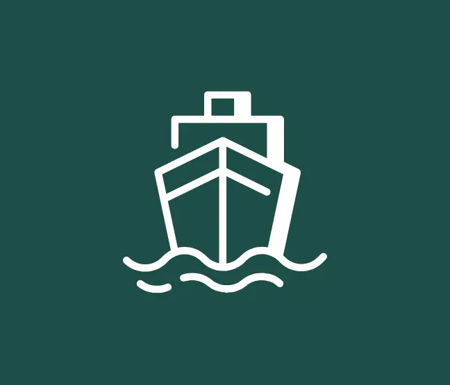 Icône représentant le secteur maritime pour vanne industrielle