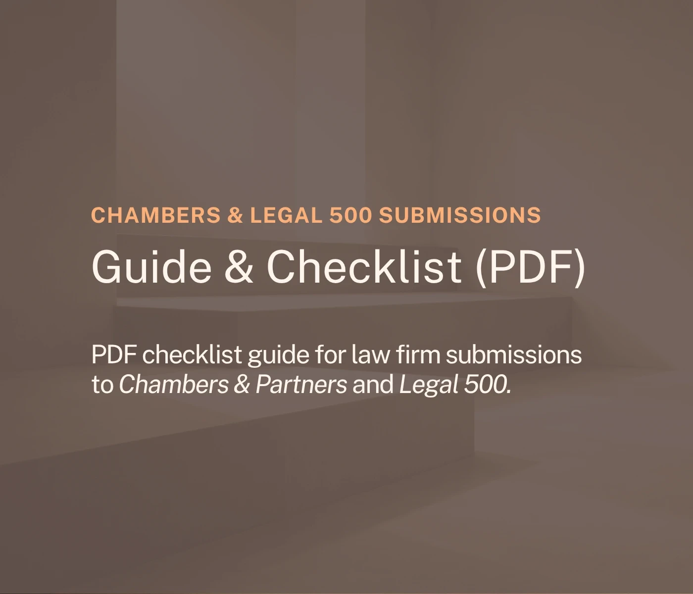 legal directory submission guide and checklist cover page