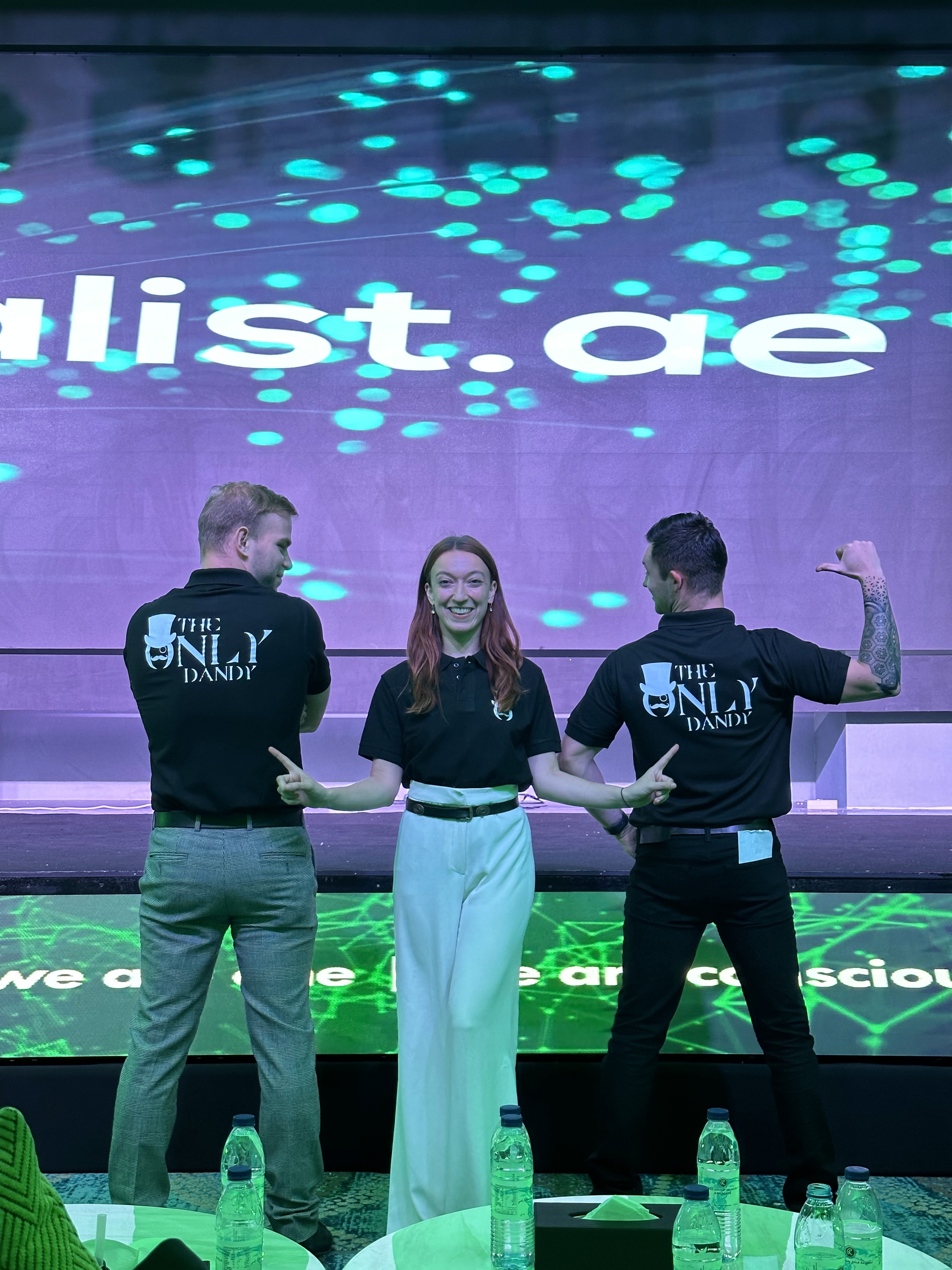 The Only Dandy entertainment team at event