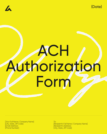 ACH Authorization Form