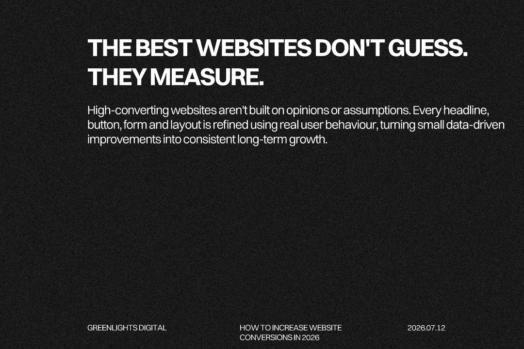 Improve website conversions