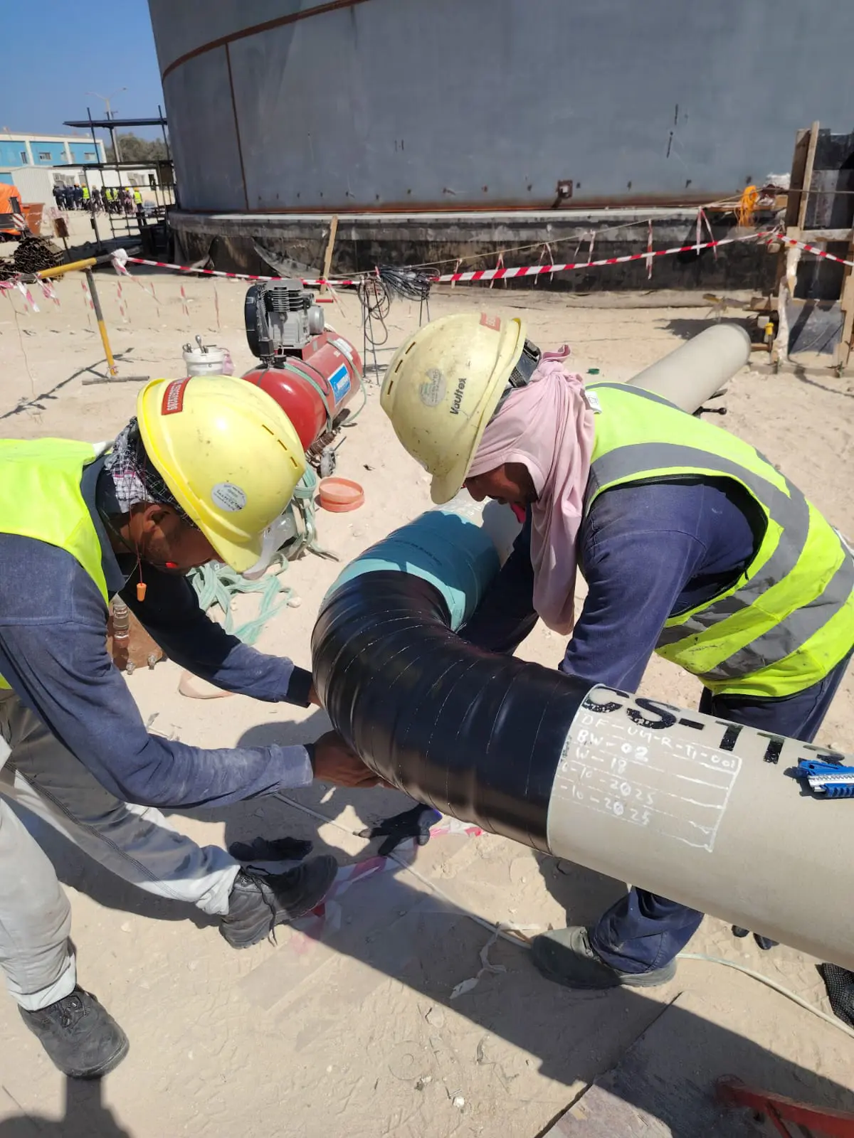 Different colo chemicals in tube