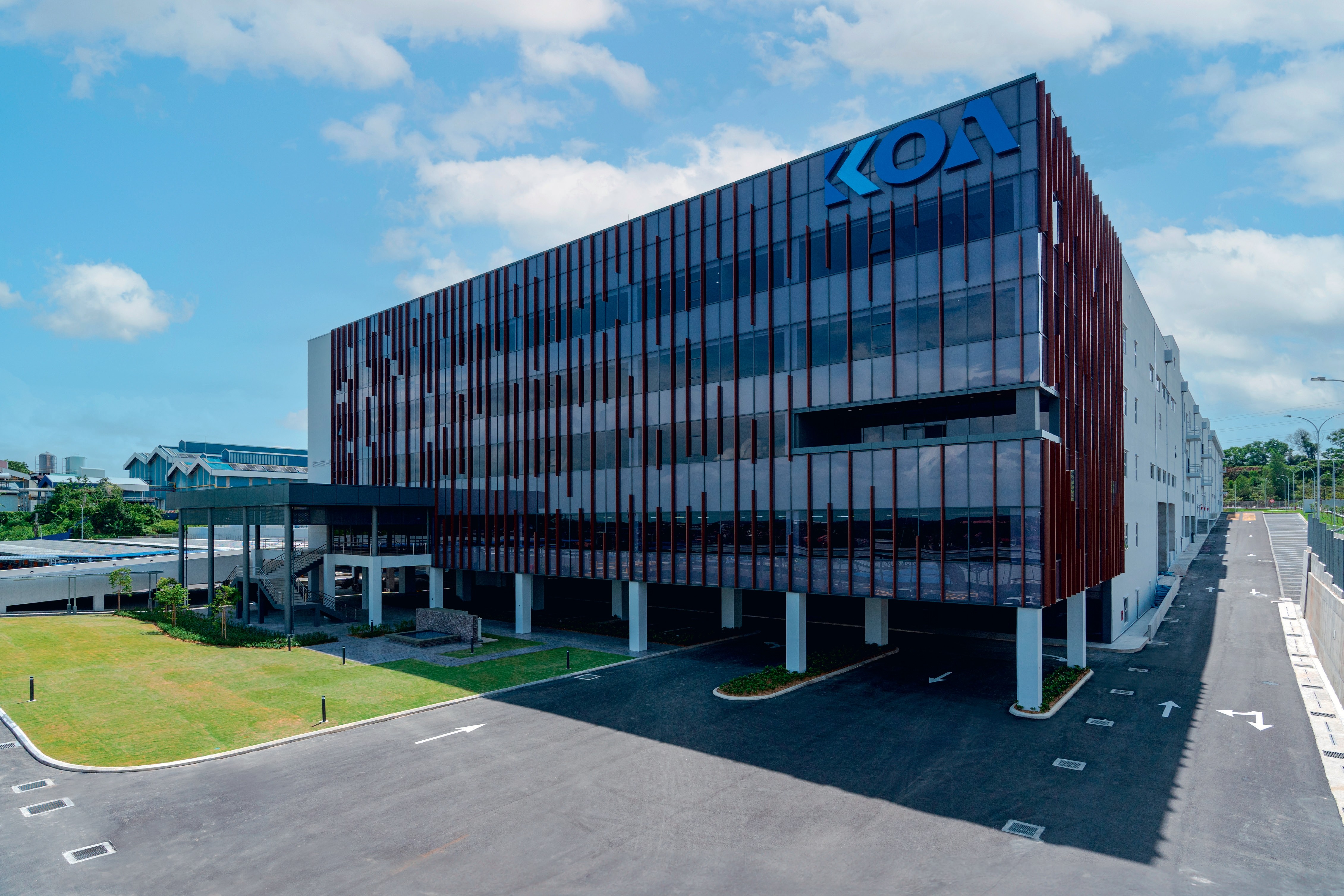 Exterior view of Koa Denko Factory & Office project by Asima Architects