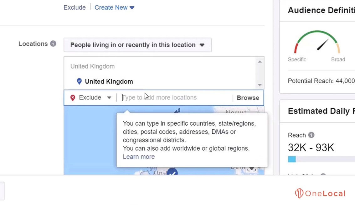 Using Geotargeting Exclusions