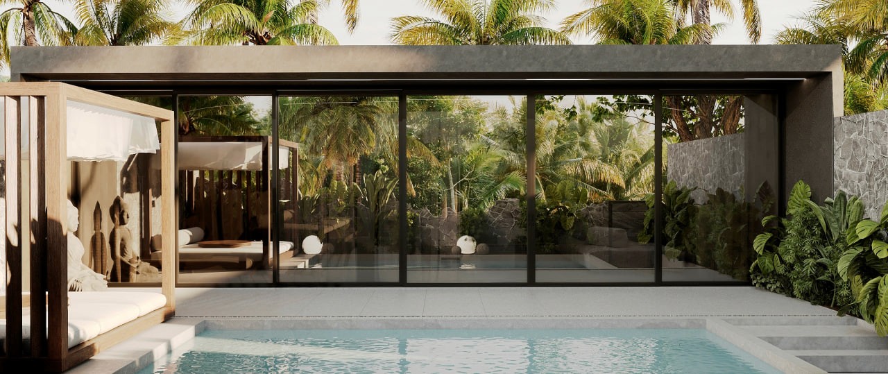 A view-oriented 1-bedroom villa in a quiet part of Ubud with direct tropical forest and jungle views in Secret by INSHI complex