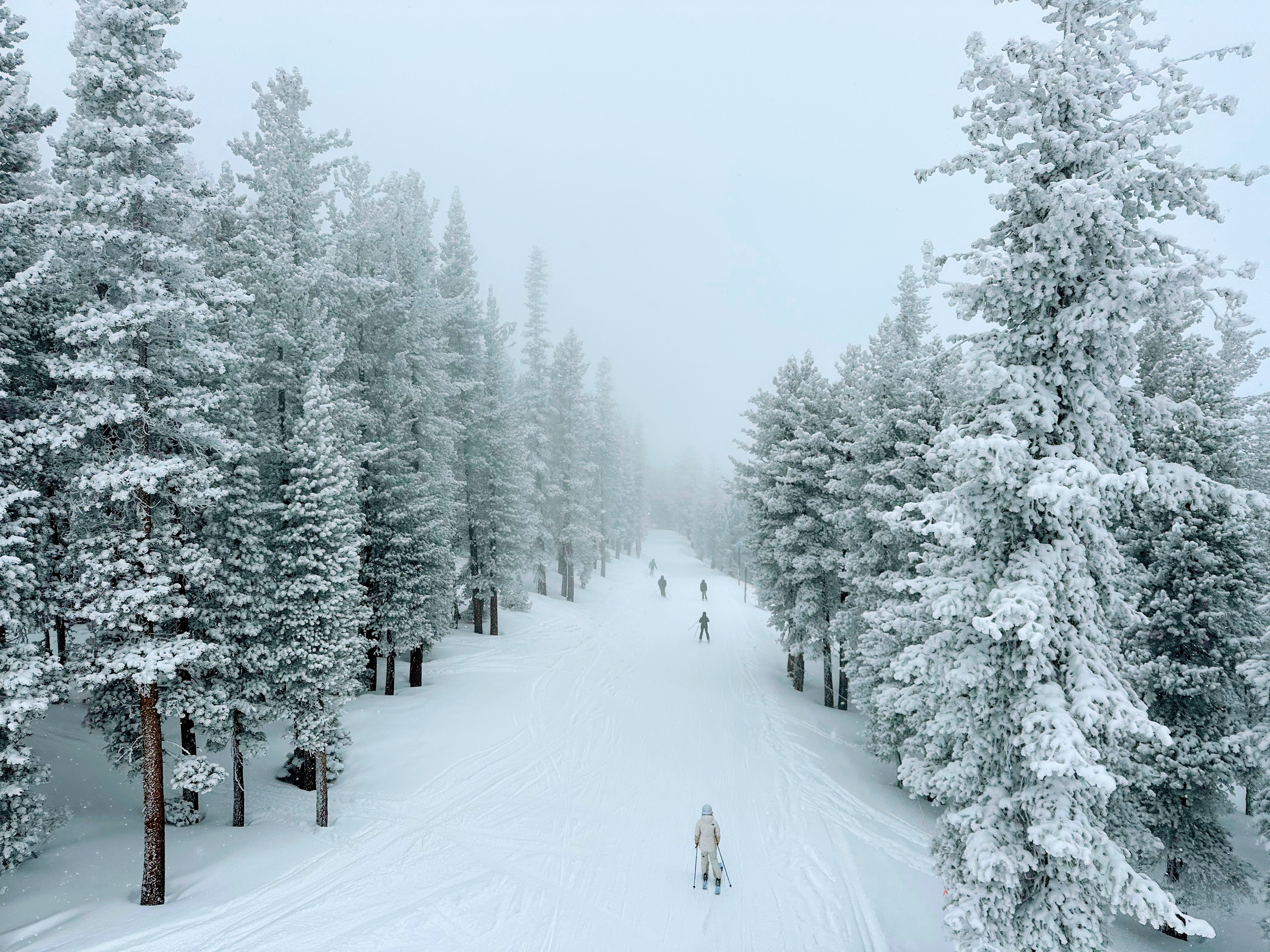 Snowing at Heavenly Ski Resort