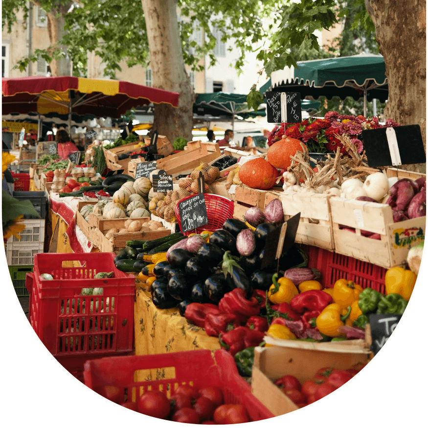 Man browsing on tablet
