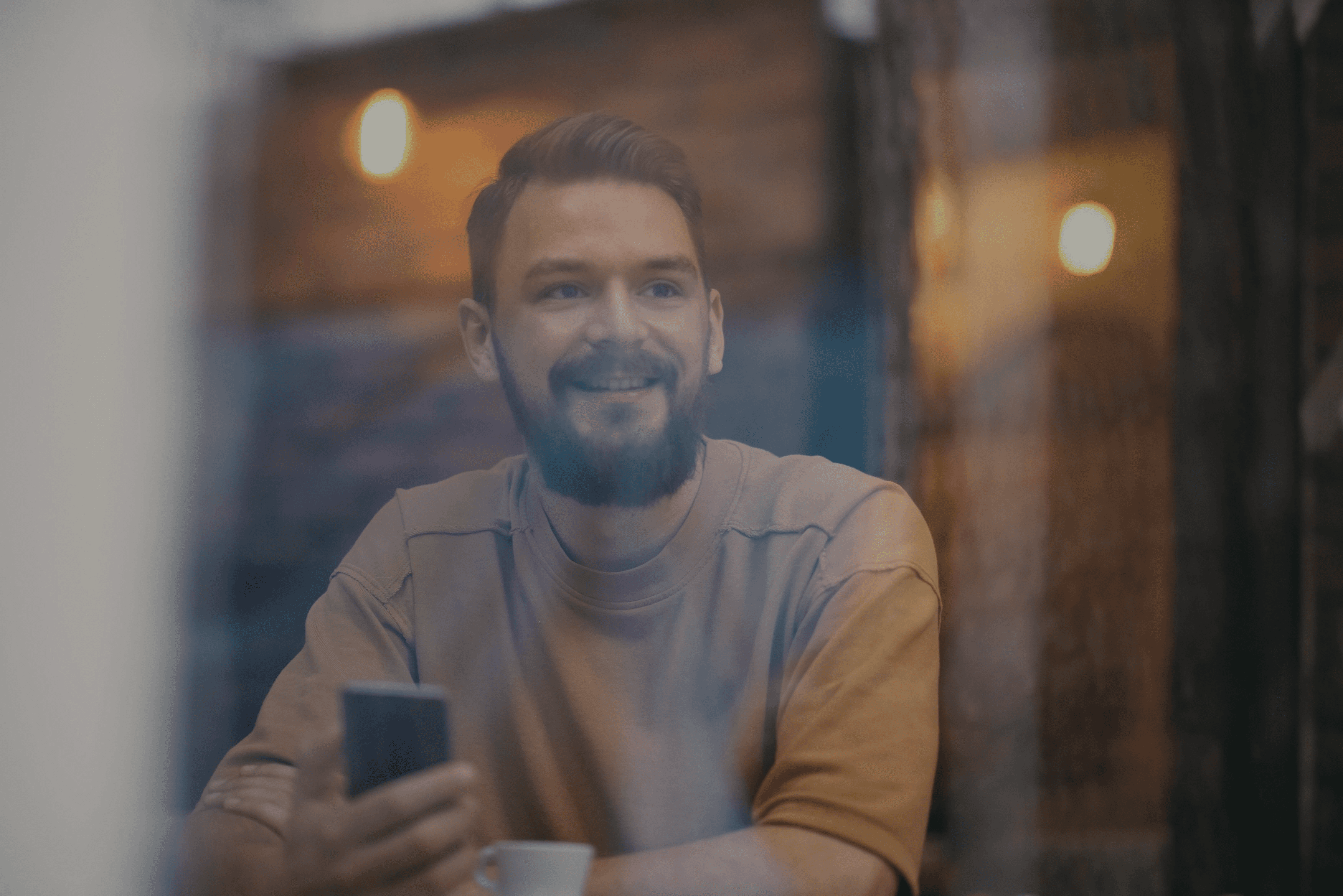 man learning about SMB loans via youtube videos