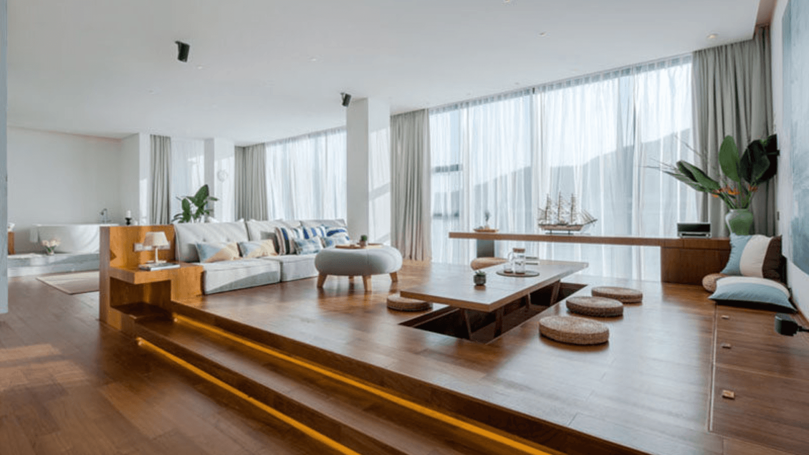 The Raised Platform Living Room