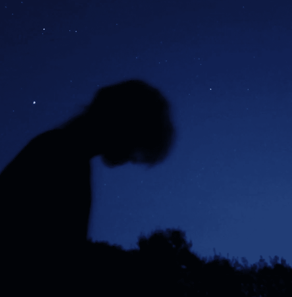 Side portrait of a man