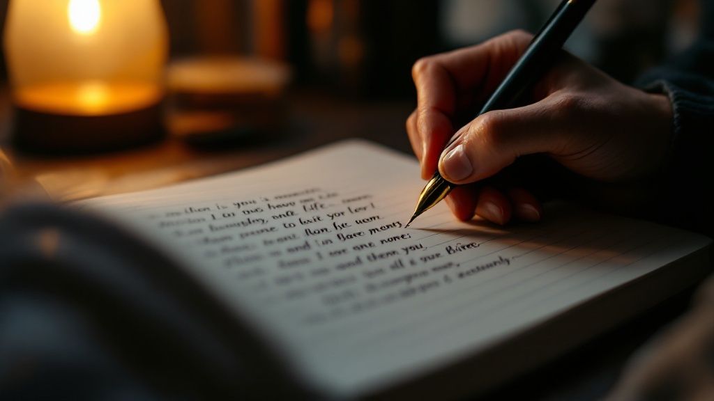 A musician thoughtfully looking at a soundboard, fine-tuning a song.