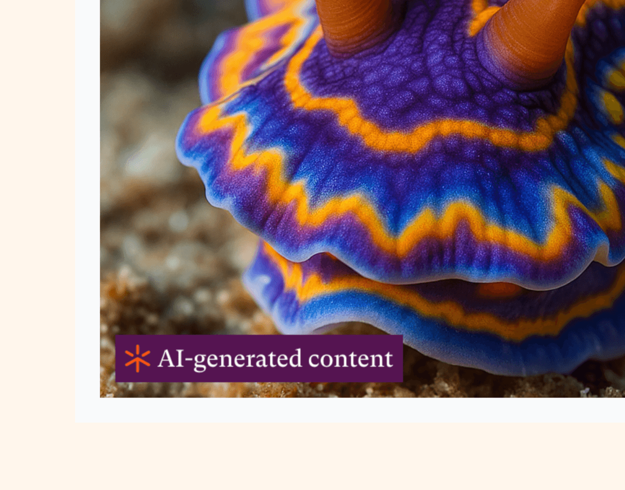 Image showing watermarked AI-generated image