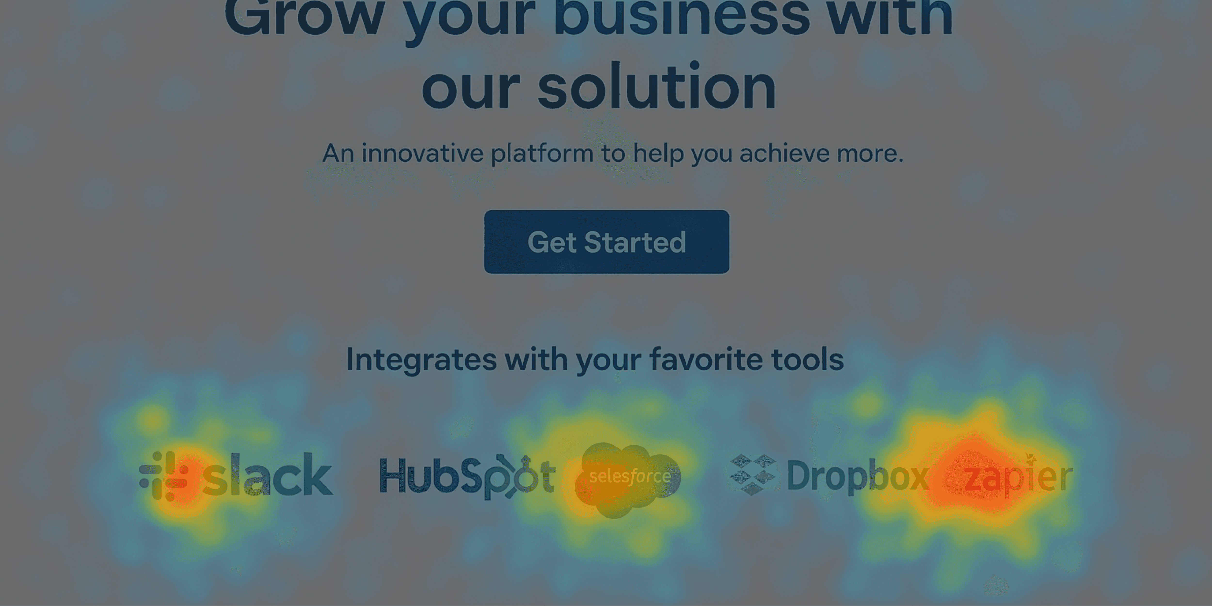 Click Heatmap Unlinked Content Pattern