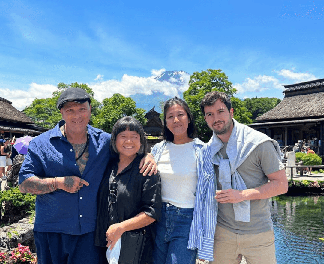 sound healing practitioners at Mount Fuji