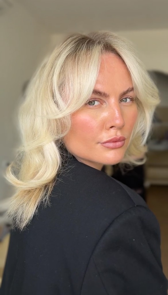 Model with blonde hair done by Goldi