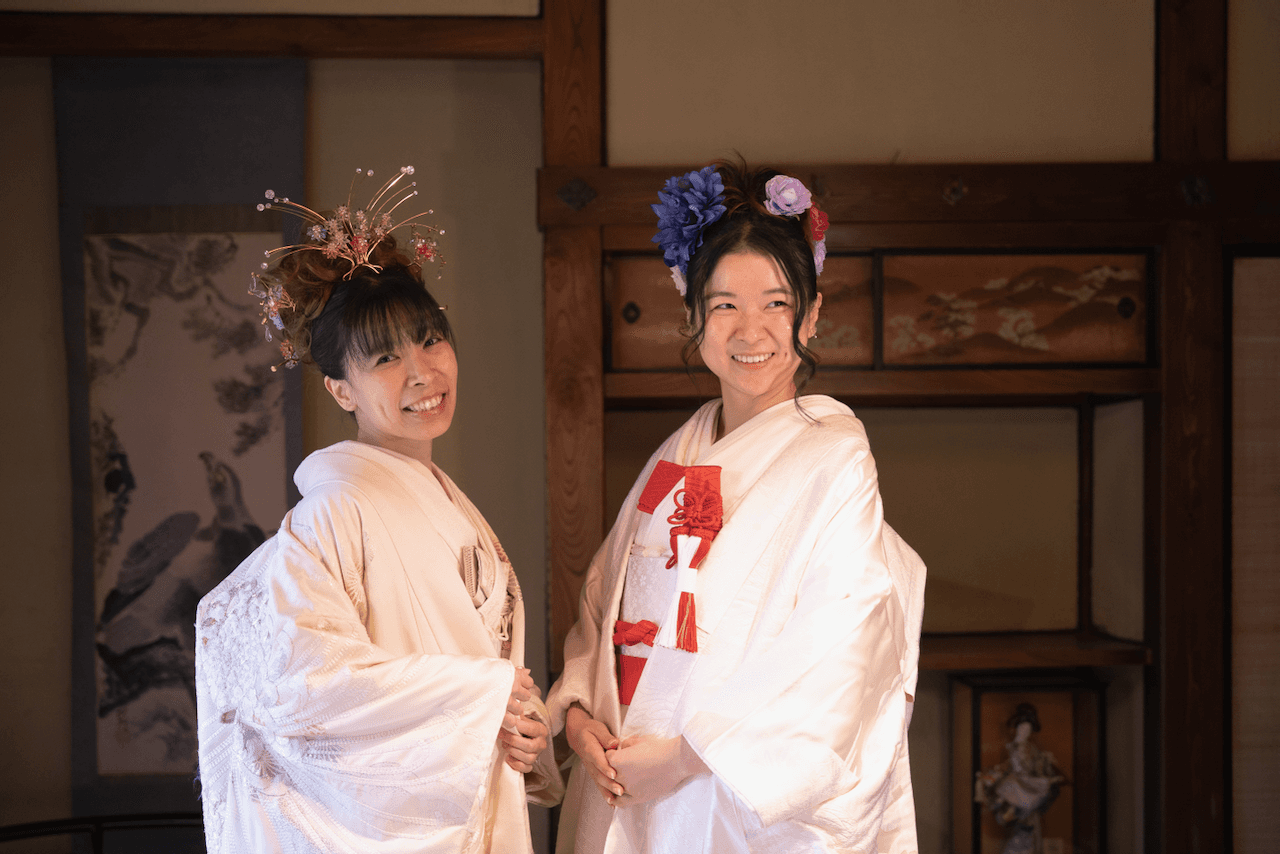 Full bridal kimono experience at Aomori Kurahaku