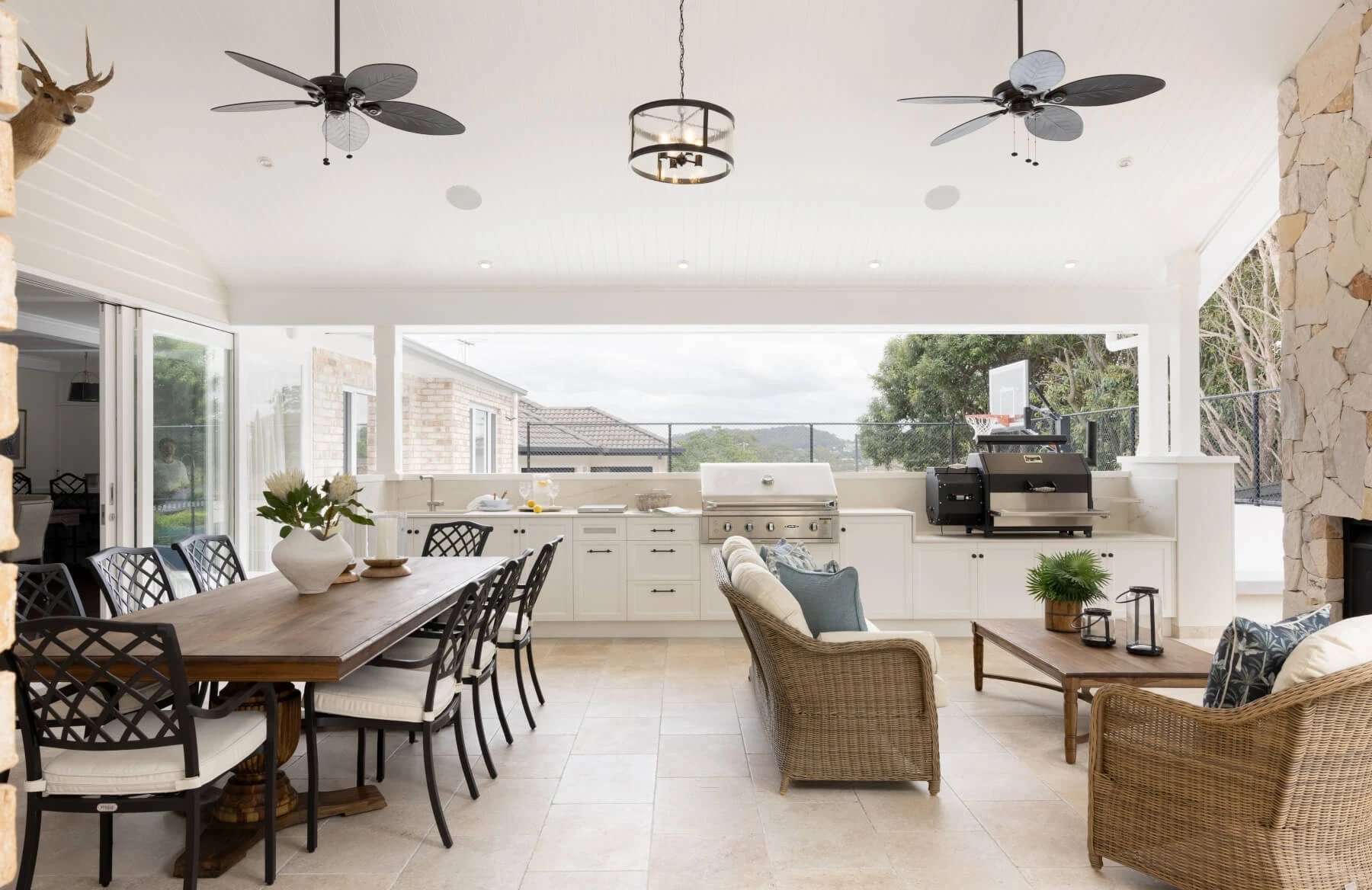 Outdoor living area in Brisbane