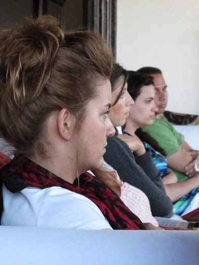 students at the workshop