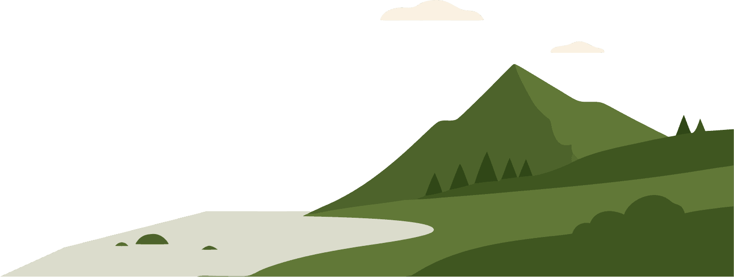 Stylized illustration of orange, pink, and white flowers with green stems, set against a black background