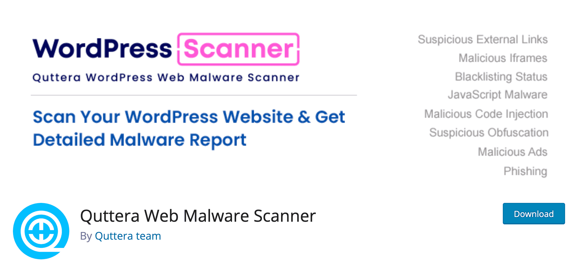 Quttera download page