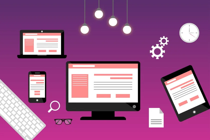 A diverse group of people interacting with digital devices and icons representing user experience elements, such as chat bubbles, hearts, and stars, illustrating the concept of improving user experience in an online community.
