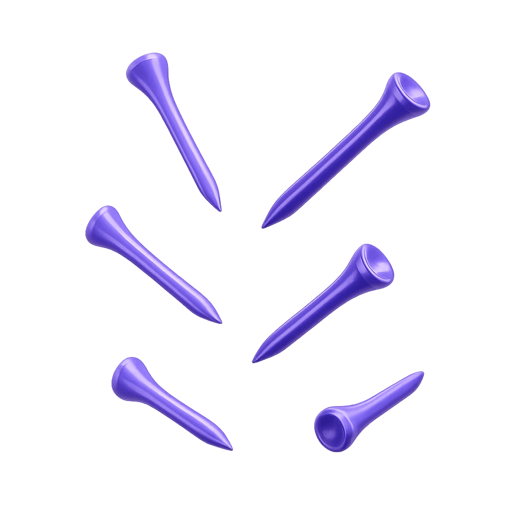 A 3D rendered geometric shape resembling a purple plastic pipe connector with six cylindrical openings arranged symmetrically, showcasing a modern and abstract design.