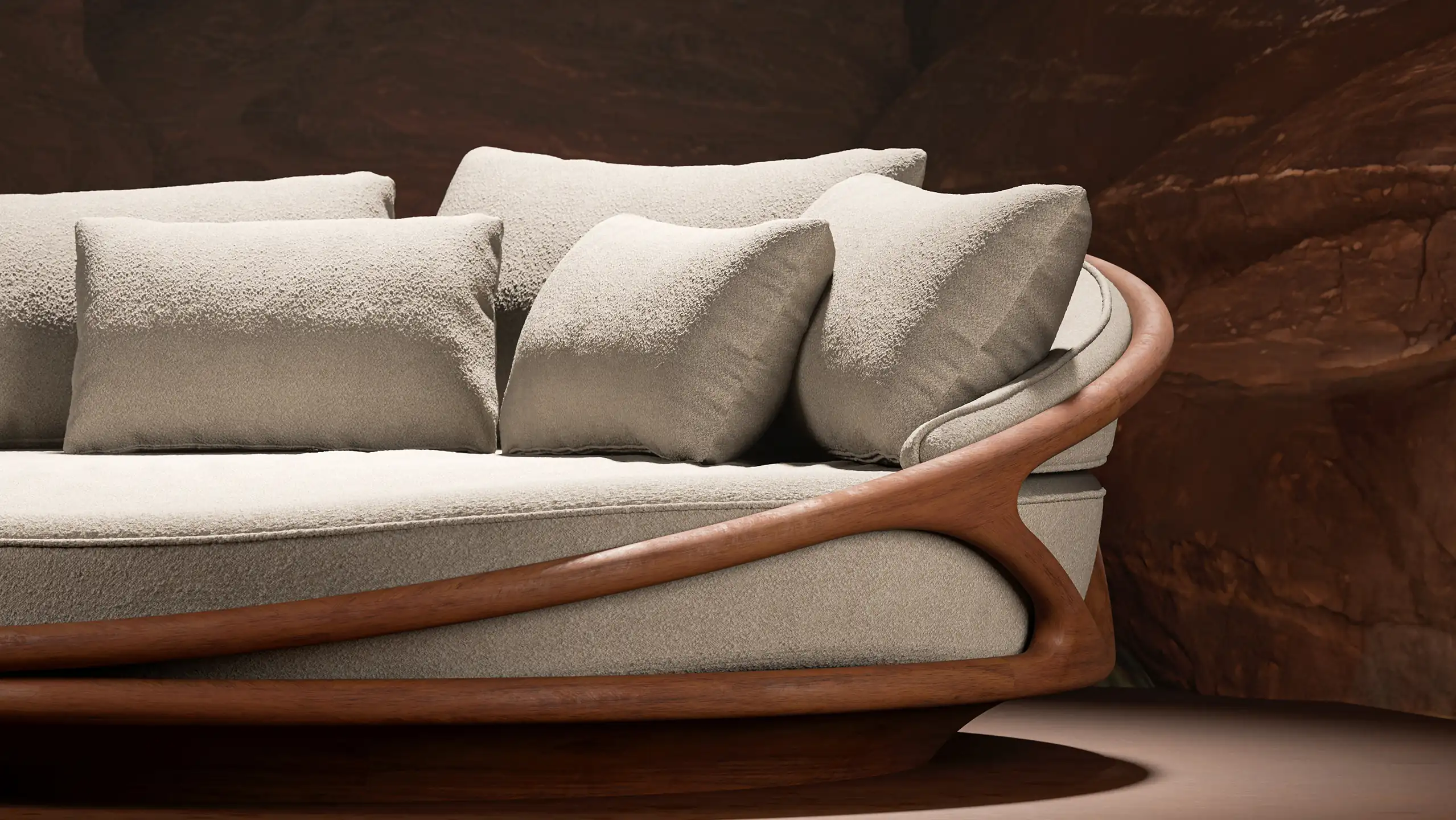 Morpho Red Desert collection Solis round daybed