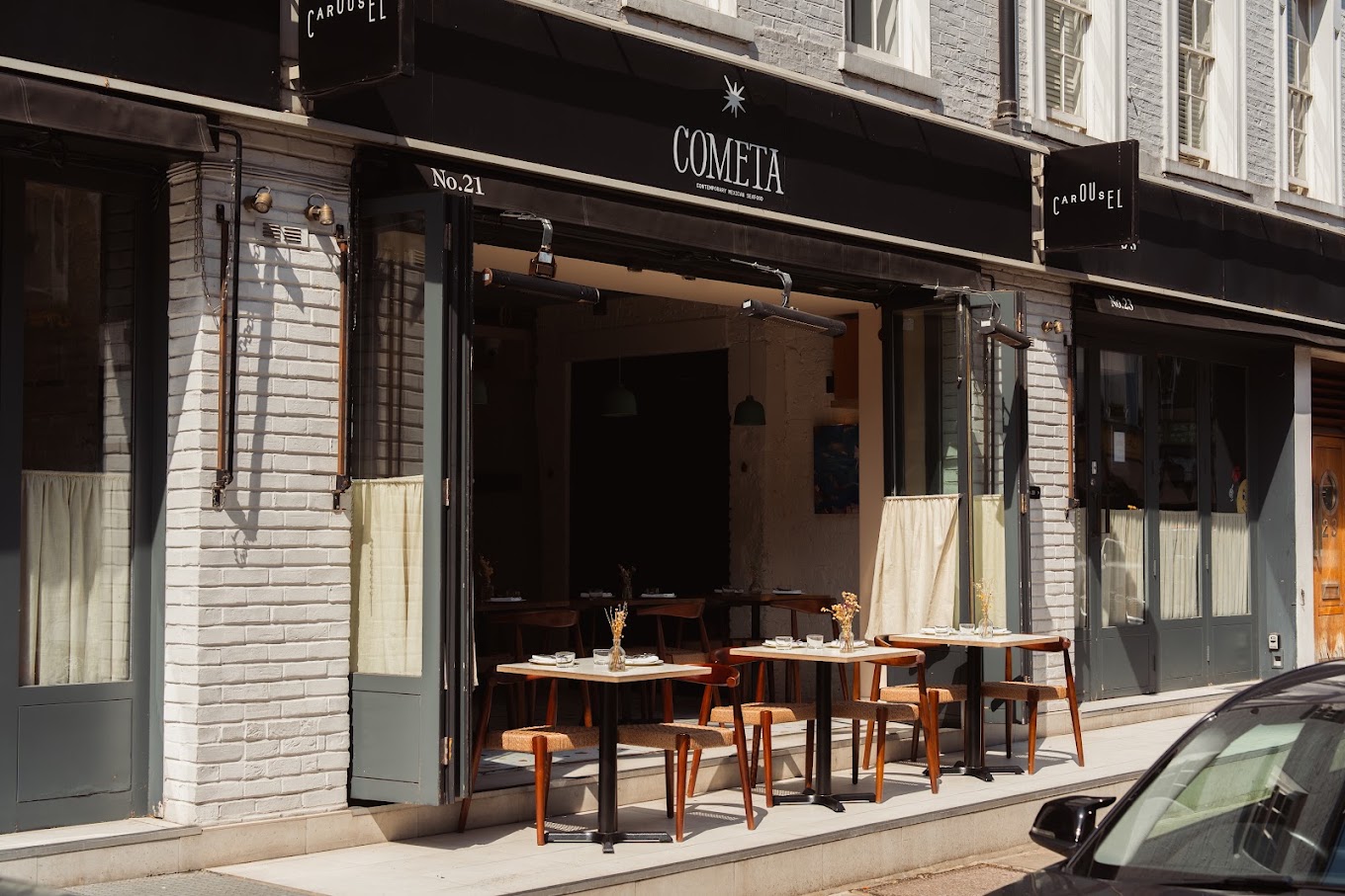 Where to Eat: Cometa — LUNCH · 21 Charlotte St · 5 min walk