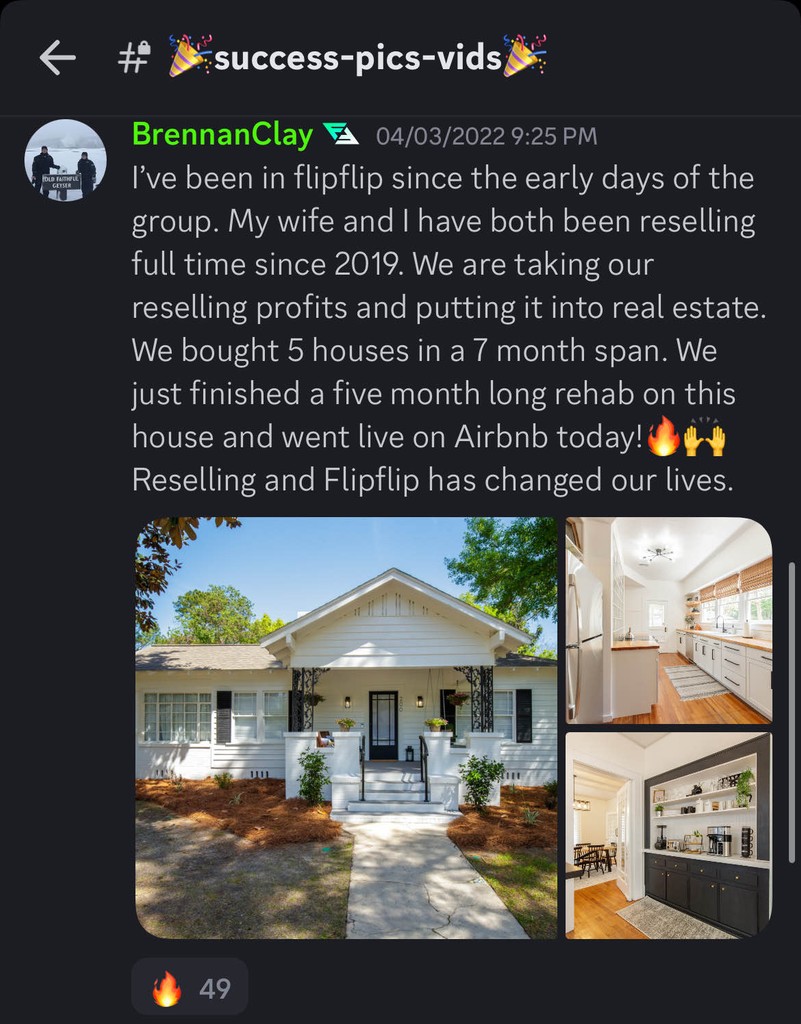 This a review that @BrennanClay left for FlipFlip on their discord server