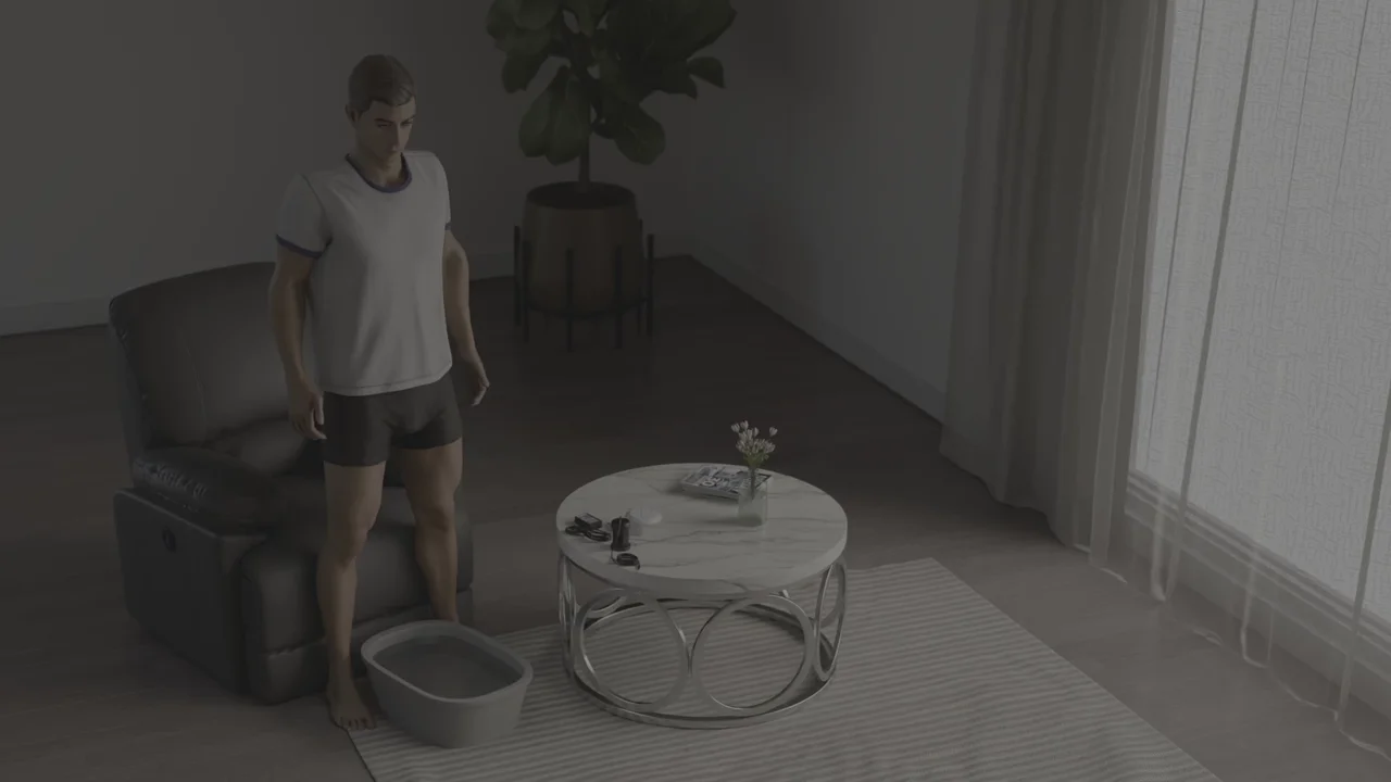 Healifeco Foot Spa — colour-grading progression preview