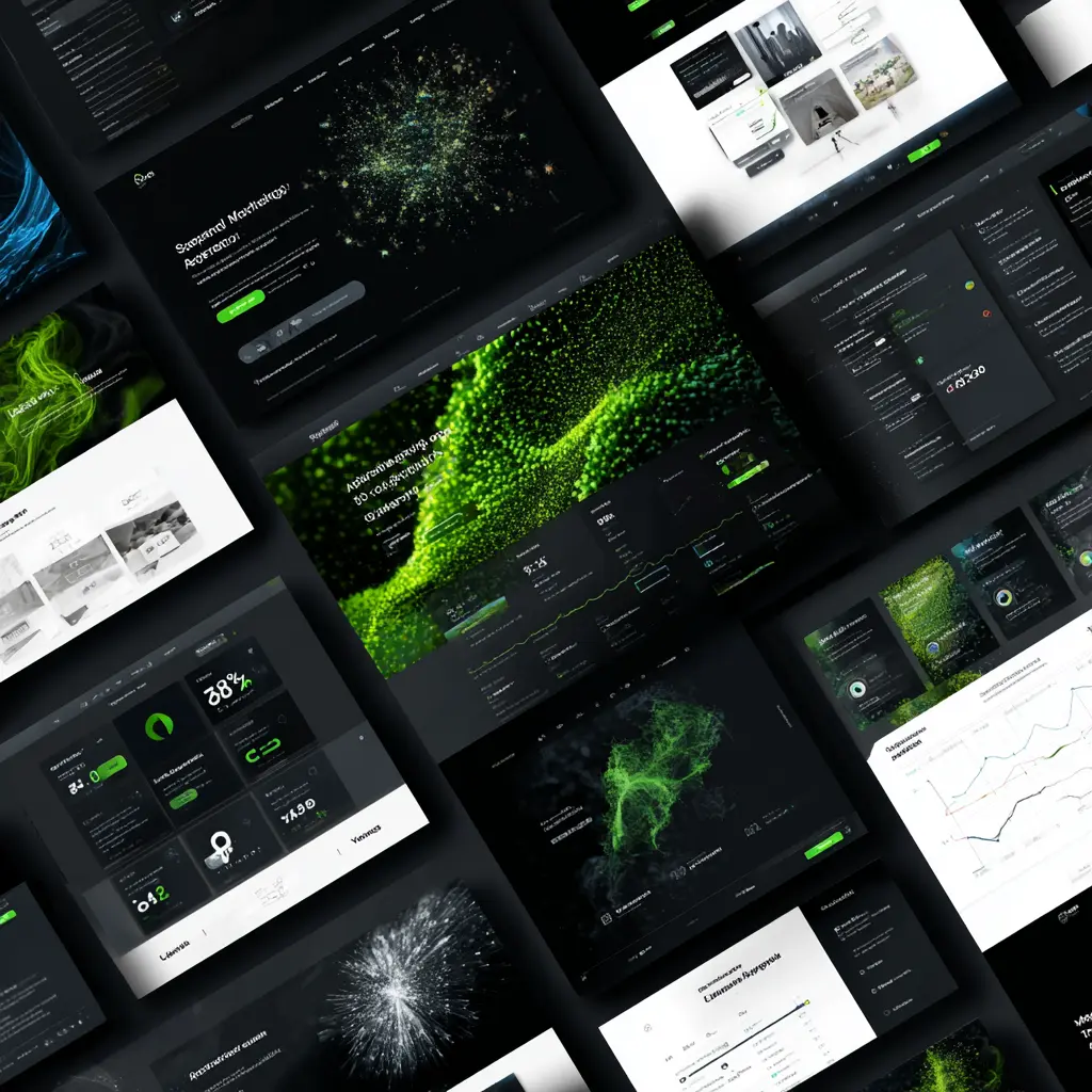 Premium UX/UI design showcase — modern SaaS, AI, and tech interfaces by Luna UI Design Studio