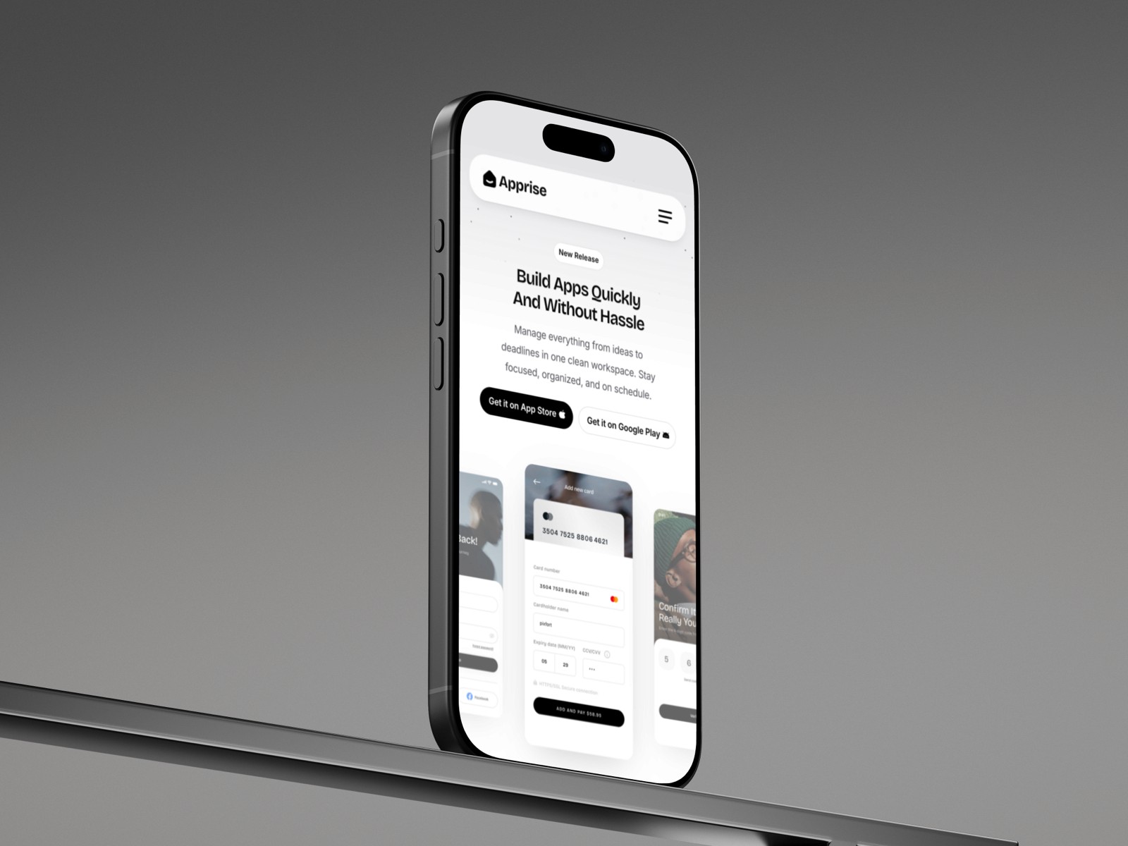 Apprise — 黑白极简专业 SaaS 产品官网设计灵感
