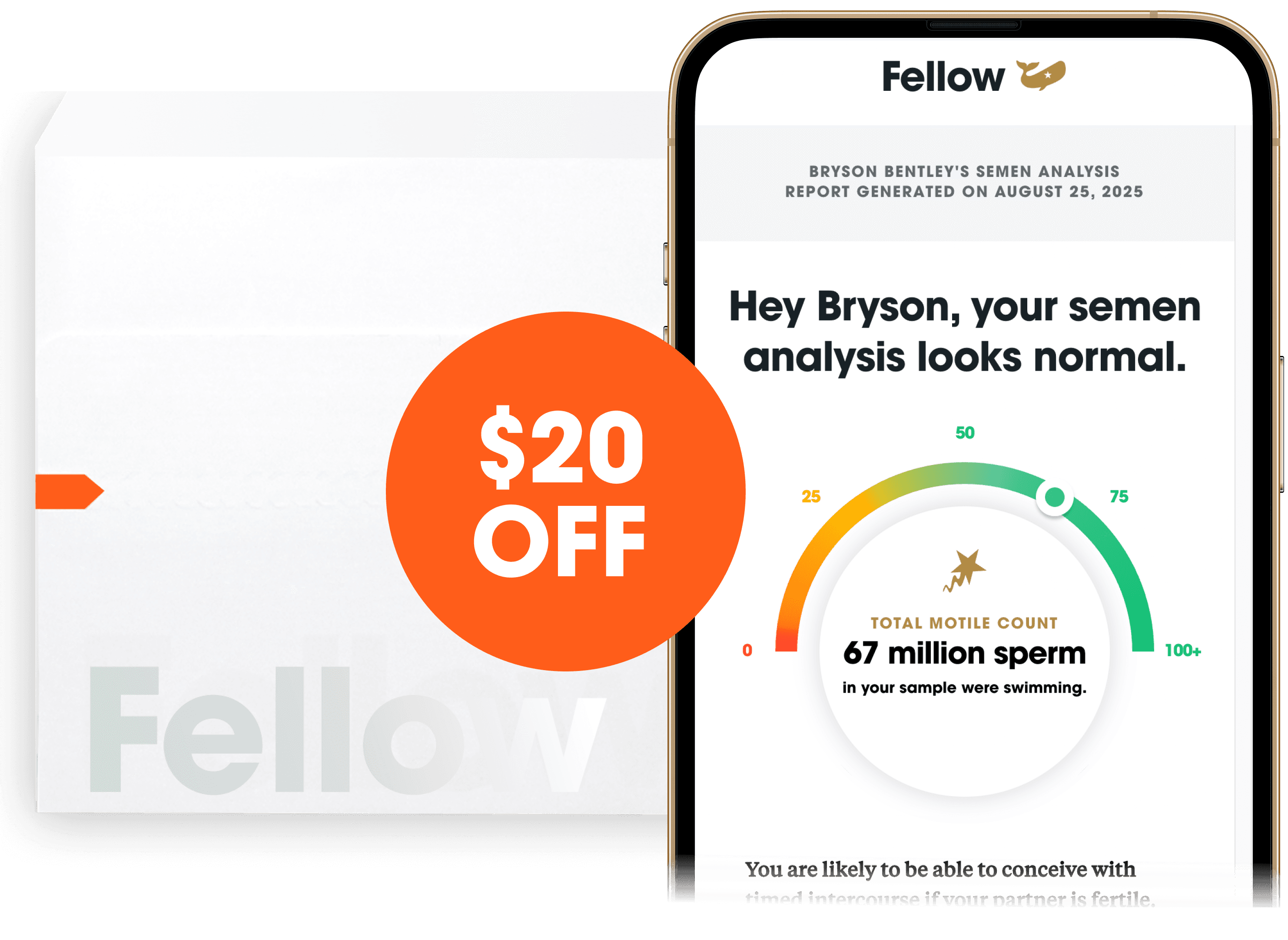 Get $20 off when you use this referral link and promo code, which will make your results available to a specific healthcare provider