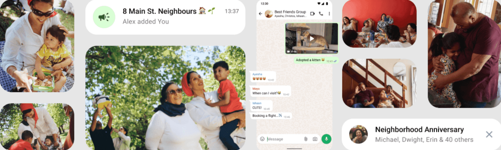 Group messaging features of WhatsApp