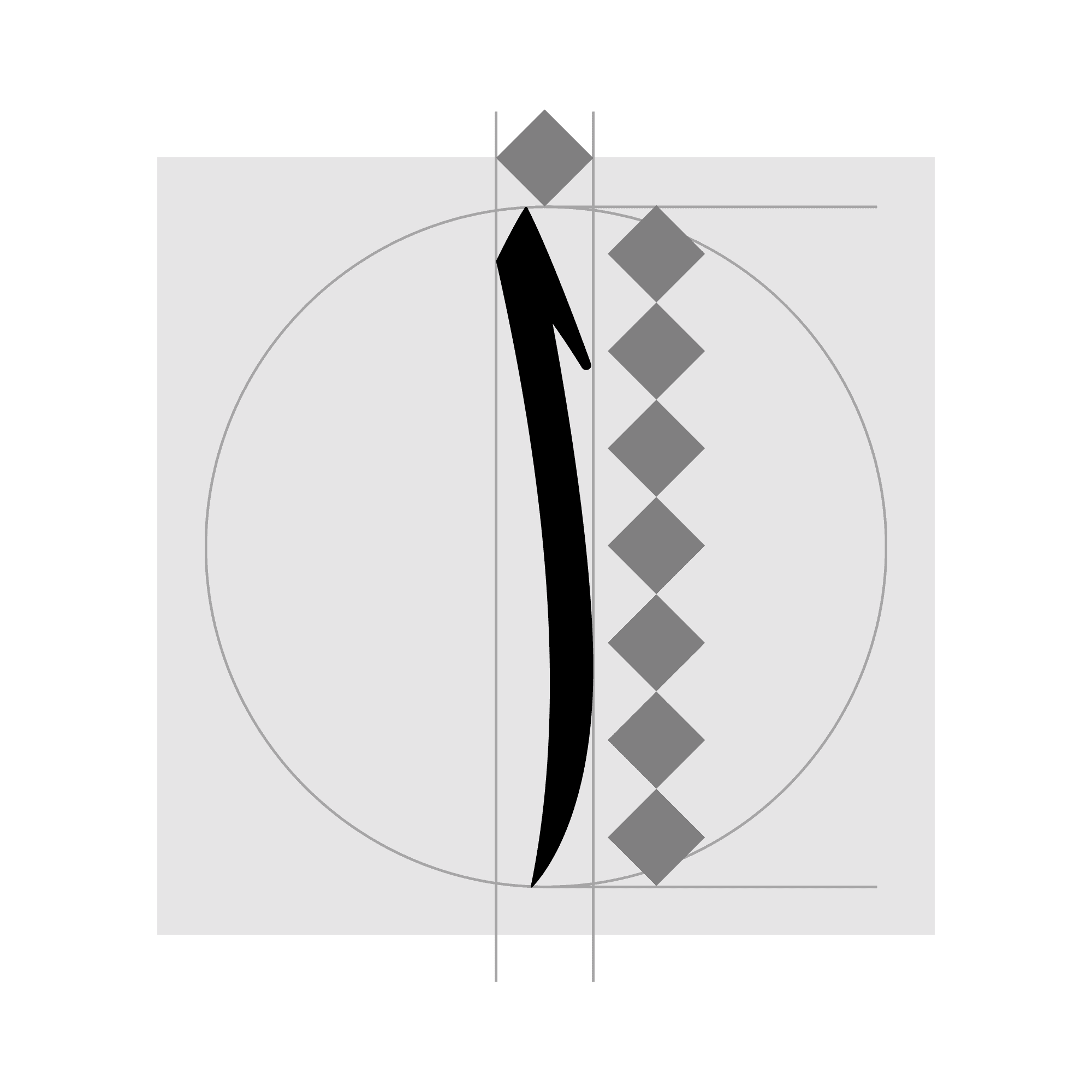 Index image, calligraphic icon