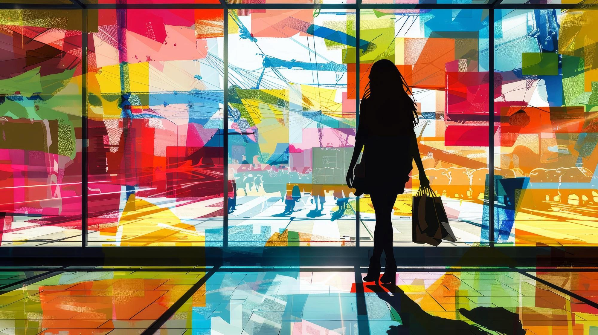 香港國際機場藝術空間與大型藝術裝置，展示品牌文化與城市形象的機場藝術展覽 (Airport art space and large-scale art installation at Hong Kong International Airport showcasing brand culture and city image)