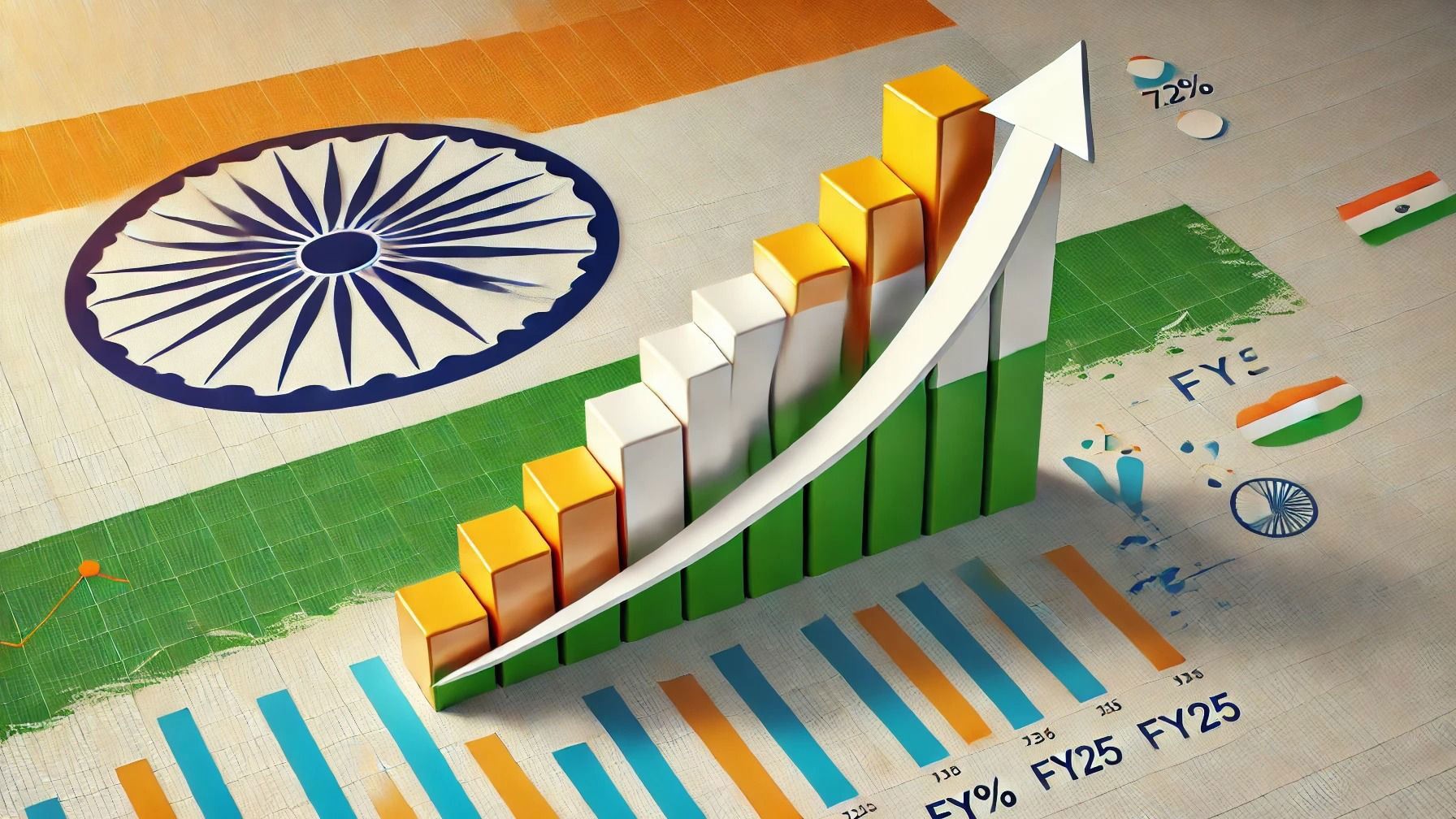 India economic growth October, ICRA report 2025, India GDP forecast FY26, industrial production index October, IIP growth slowdown, US tariffs India impact, excess rains India economy, India core output performance