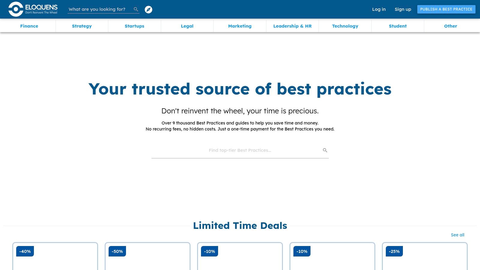 Eloquens – Marketplace de modèles professionnels