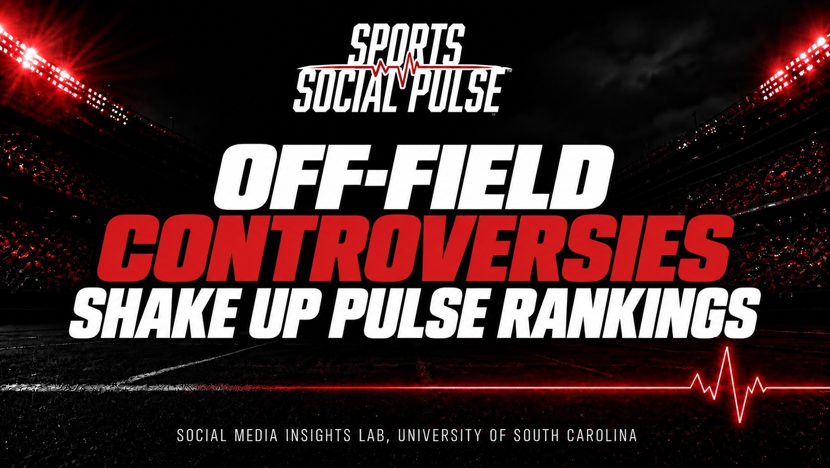 Week Five College Sports Social Pulse rankings graphic