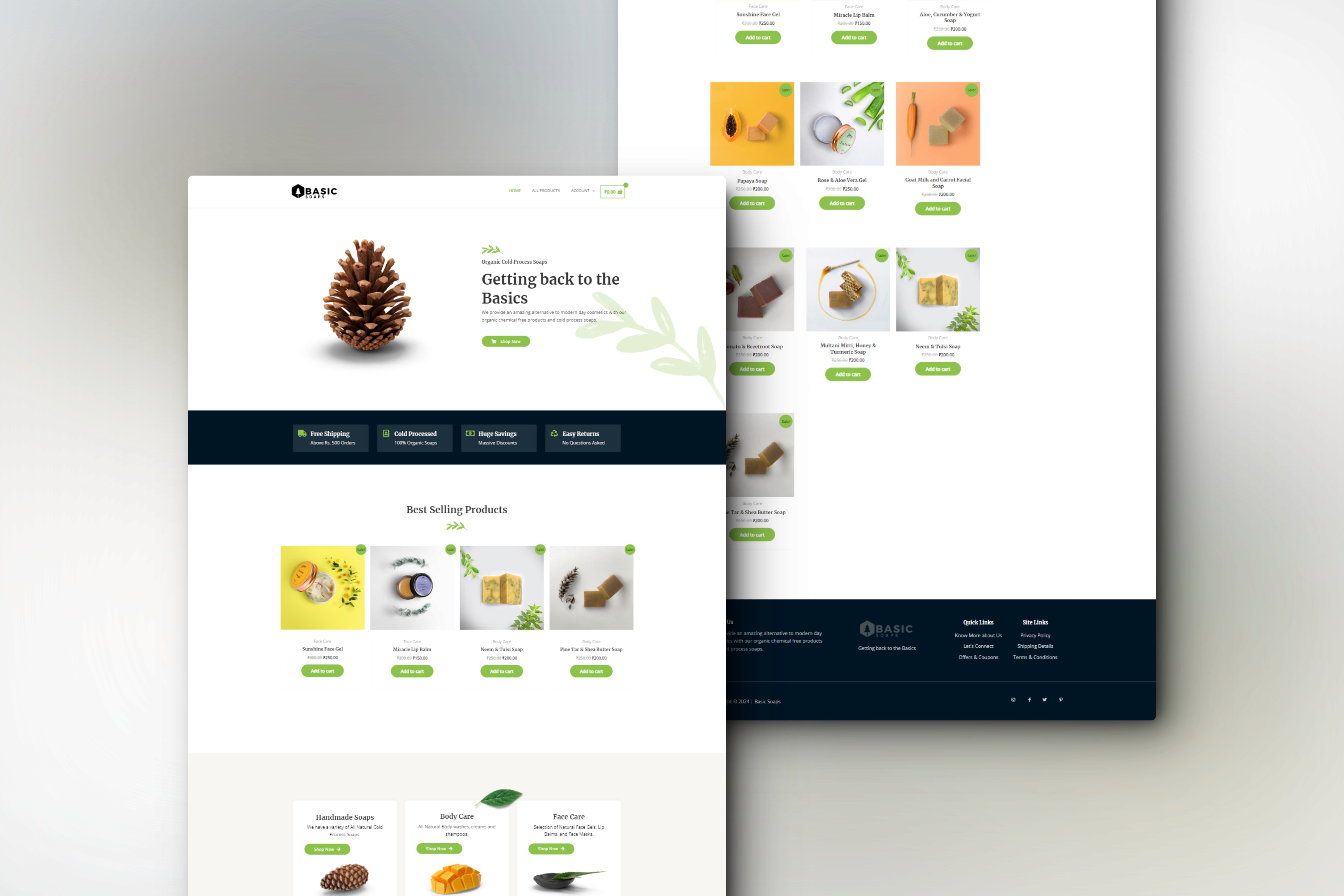 Basic Soaps By Web Impetus - Wordpress Website Development