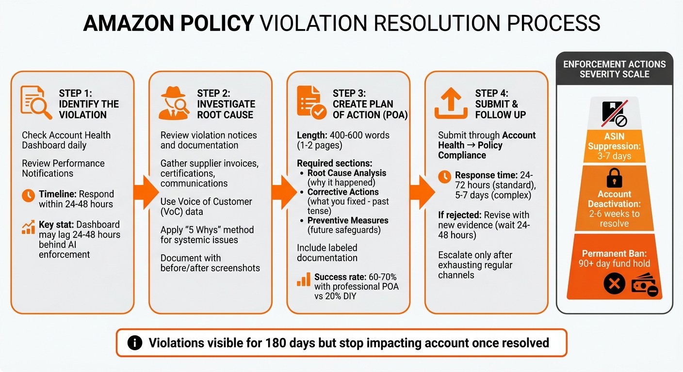 Amazon Policy Violation Resolution Process: 4-Step Guide for Sellers