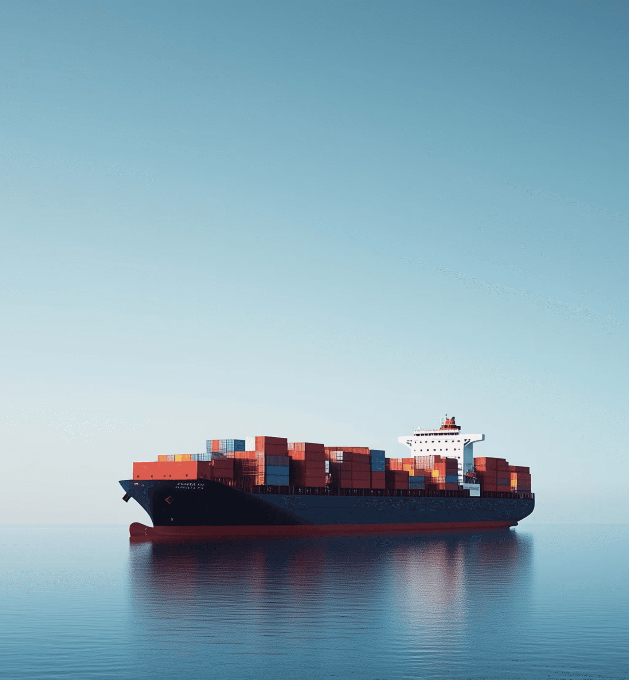 Ship in the ocean