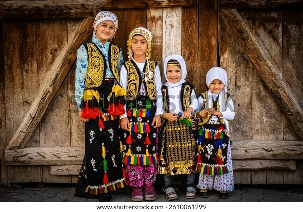 Children in Turkish costumes