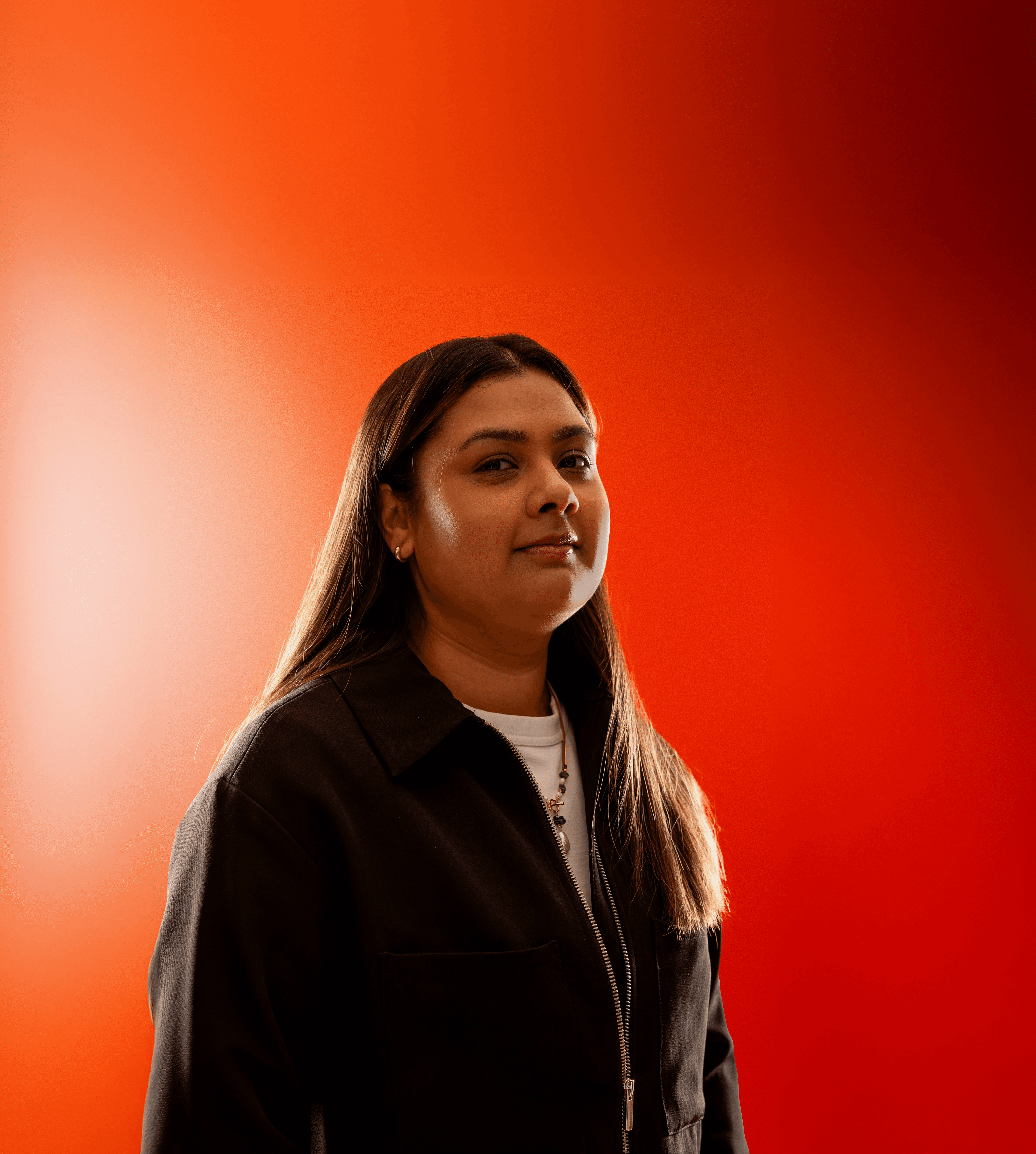 Young girl in motion