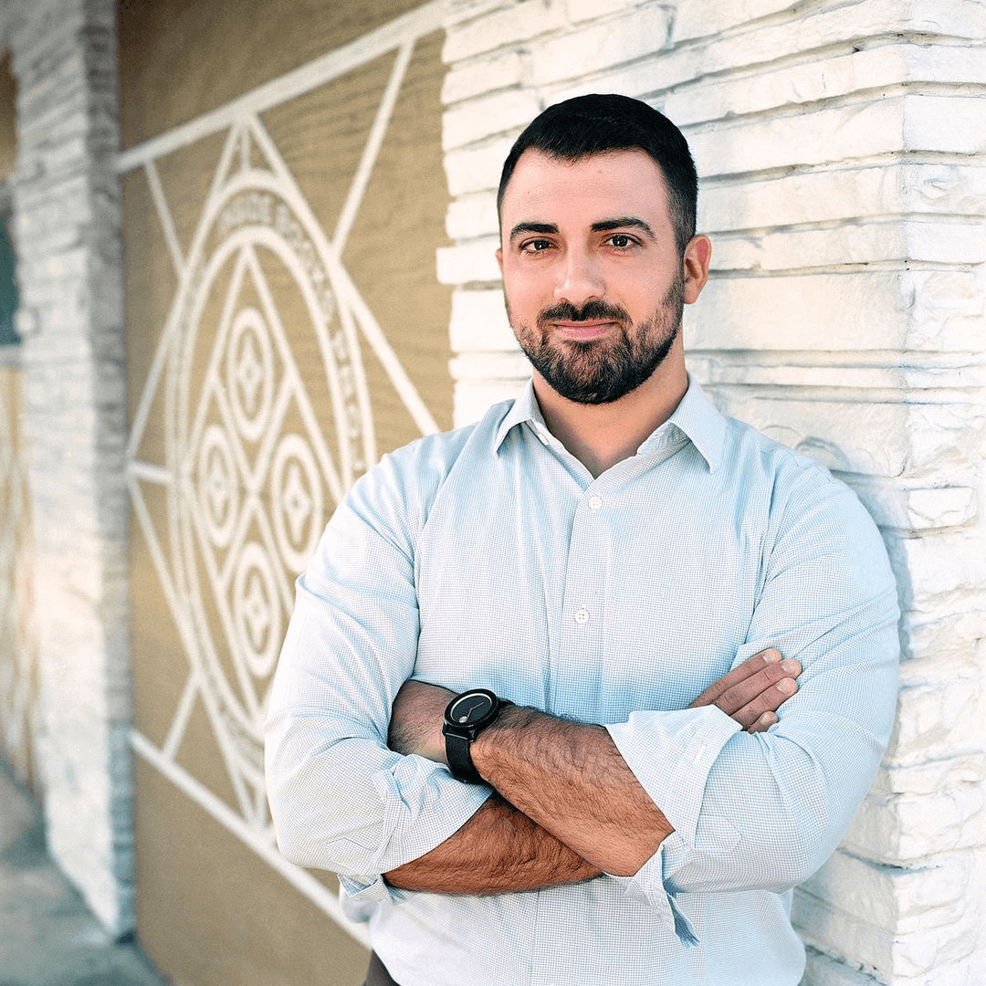 Allies Against Slavery President and CEO John Nehme outside Space12, a former home for Allies' grassroots events from 2012 to 2015.