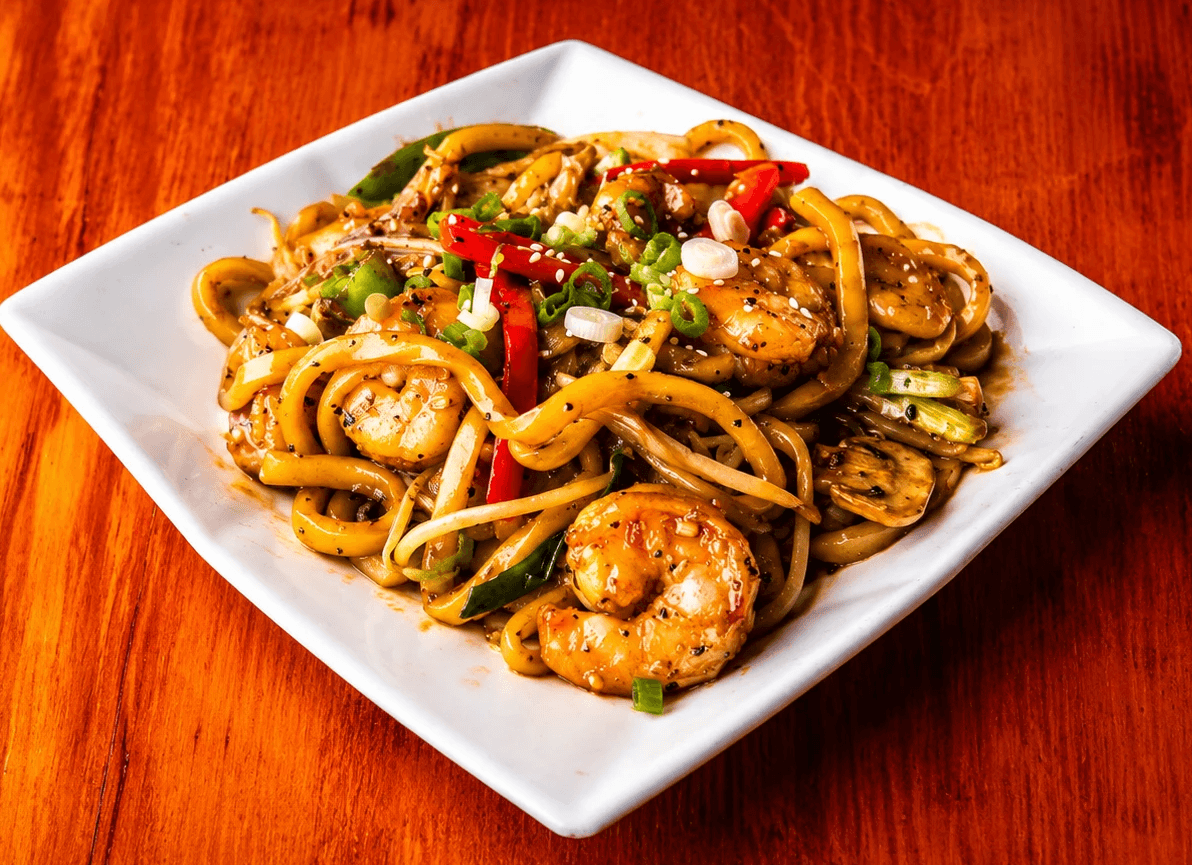 Black Pepper Beef Udon