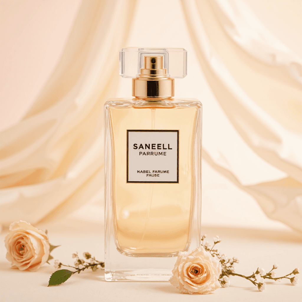 product photography of perfume