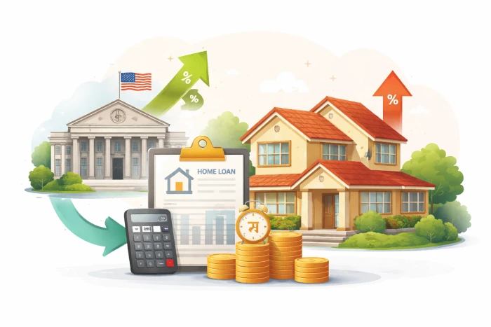 How Will US Federal Reserve Rate Cuts or Hikes Impact Home Loan EMI in India