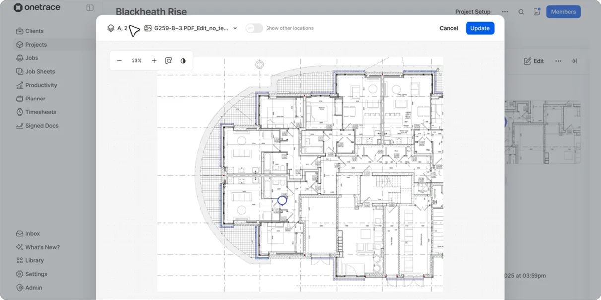 Onetrace drawings example
